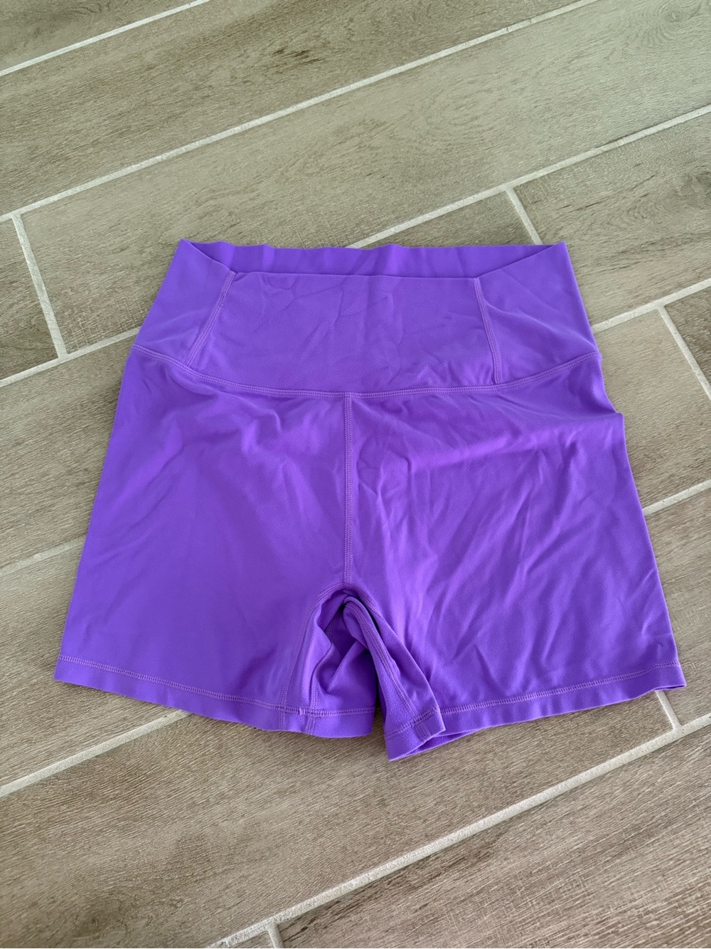 Free People Never Better Biker Purple Shorts